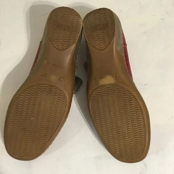 Rieker  Women's Shoes, Sling Pumps red & mettalic size 37 - Picture 11 of 11